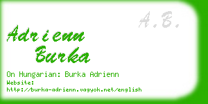 adrienn burka business card